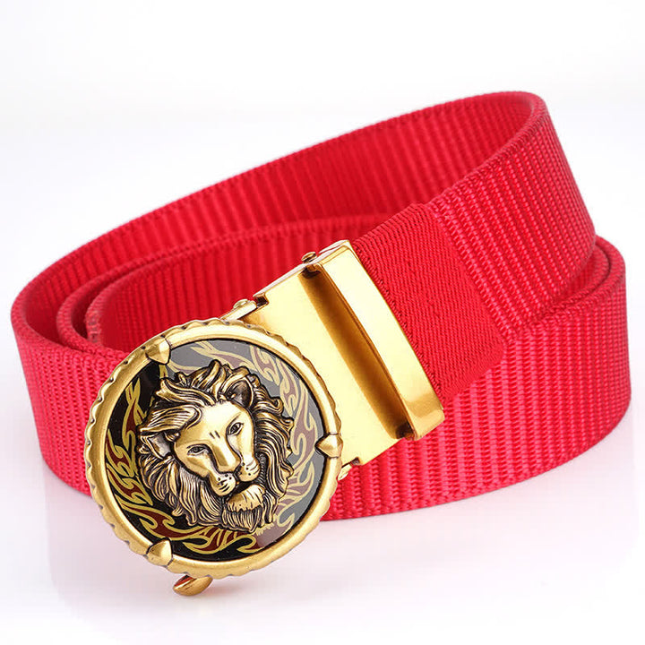 Men's Jungle Lion King Nylon Belt