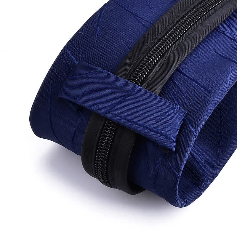 Men's Bussiness Zipper Tie Plaid Striped Necktie - image 3