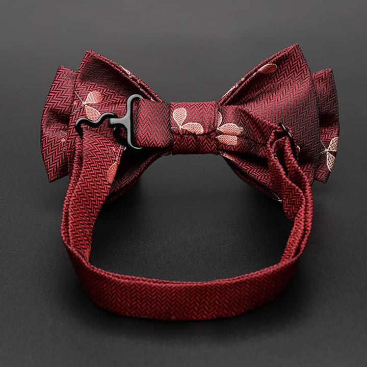 Men's Deluxe Burgundy Tennis Racquet Bow Tie