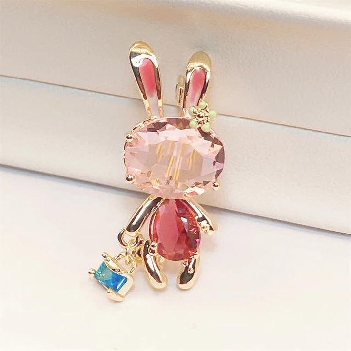 Women's Pink Bunny Little Rabbit Brooch