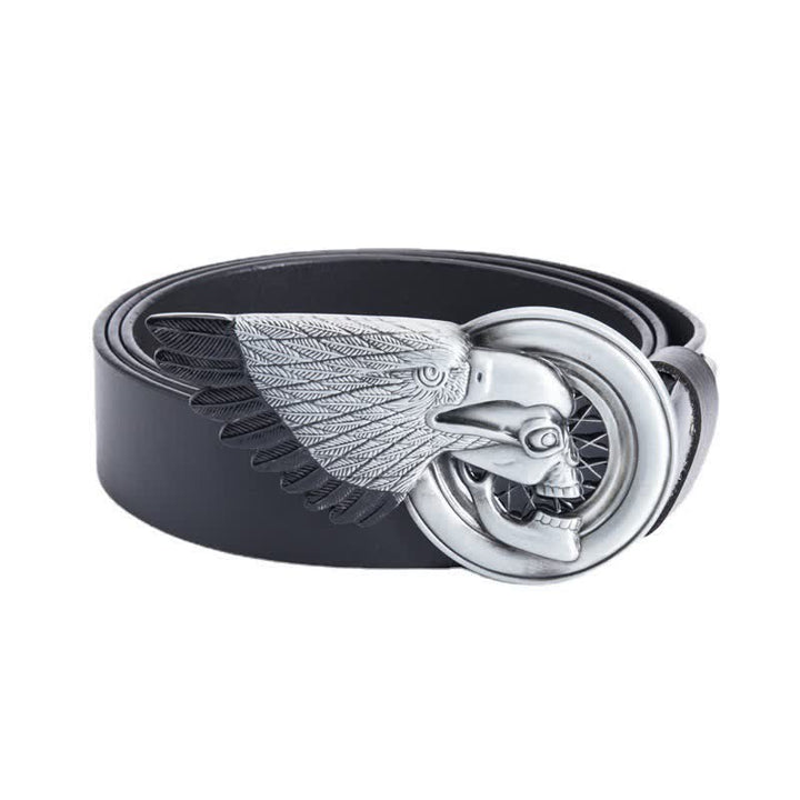 Men's Gothic Eagle Skull Leather Belt