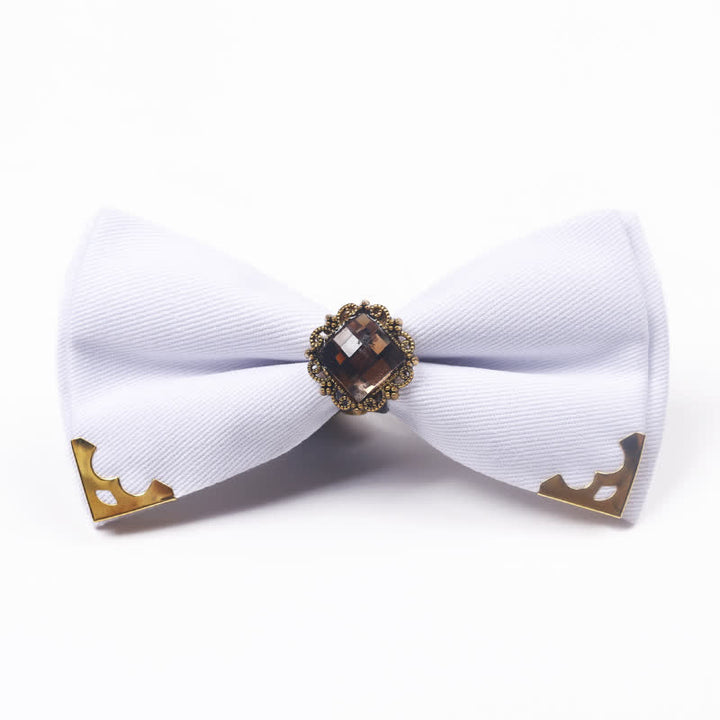 Men's Gem Golden Edge Cotton Bow Tie