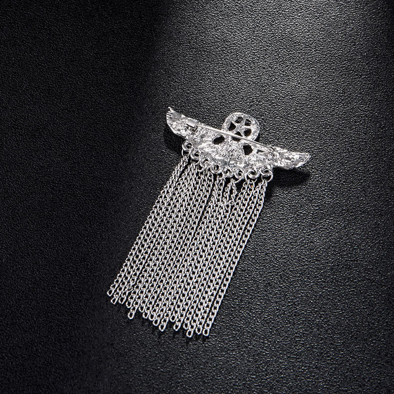 Men's Air Force Eagle Wings Tassel Brooch