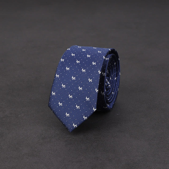 Men's Puppy Navy Evening Necktie