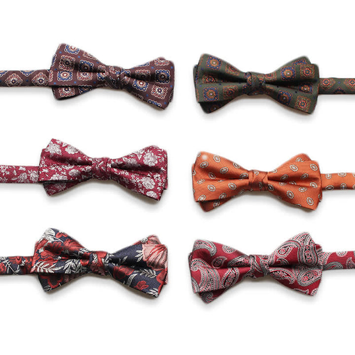 Men's Multi Styles Floral Printed Prom Bow Tie