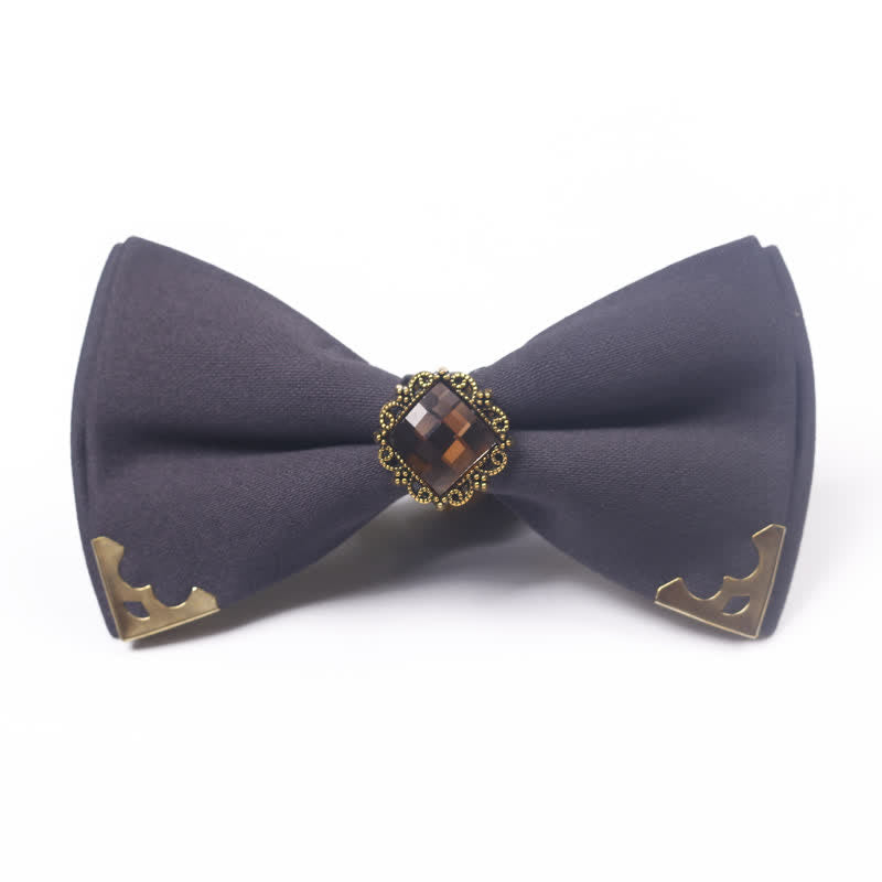 Men's Gem Golden Edge Cotton Bow Tie