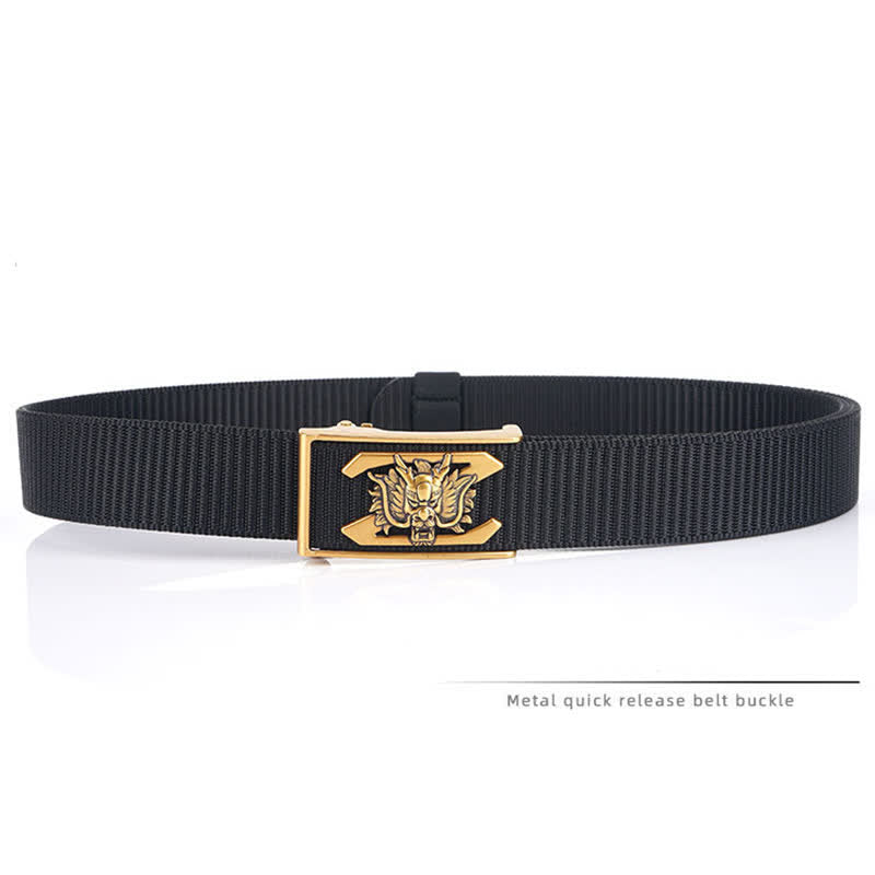 Men's Z Letter Mighty Dragon Nylon Belt