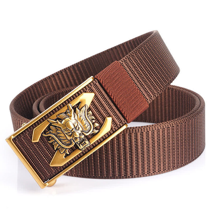 Men's Z Letter Mighty Dragon Nylon Belt