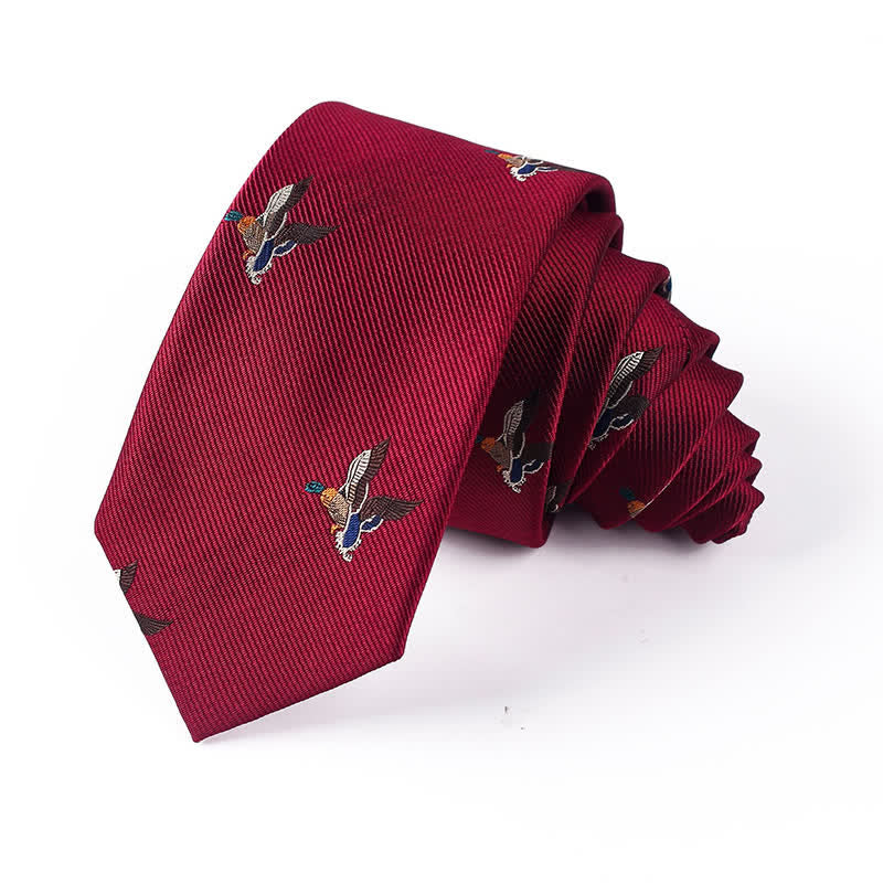 Men's Animal Rabbits Pheasant Birds Necktie