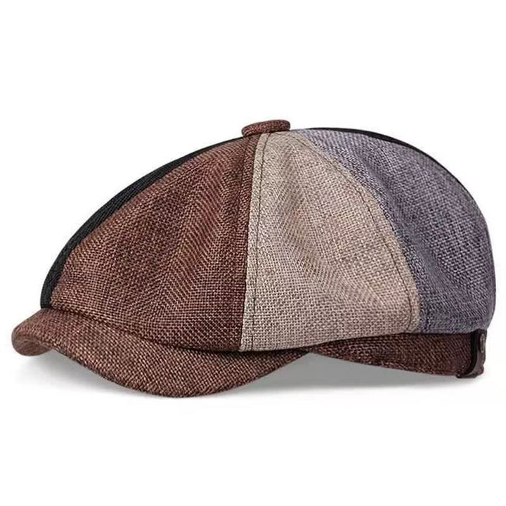 Casual Breathable Linen Octagonal Beret Cap - Assorted Colors - Adjustable (about 21 5/8"-23 5/8") - image 10