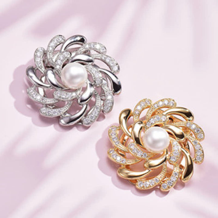 Women's Chrysanthemum Floral Buckle Brooch