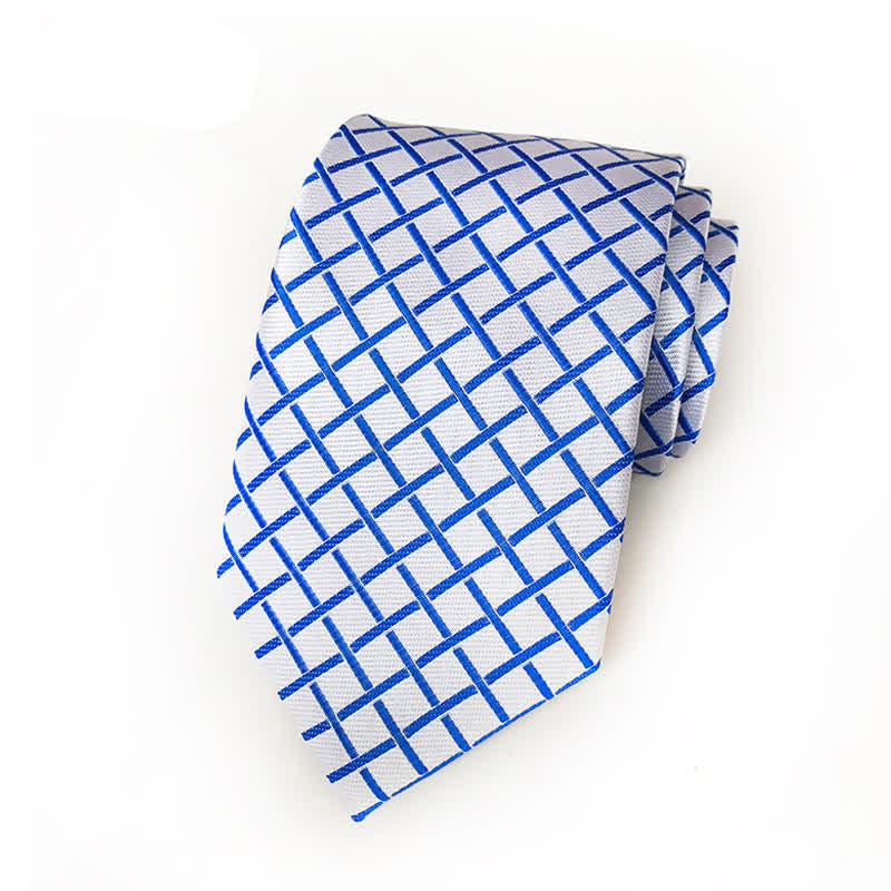 Men's Bright Woven Checked Necktie