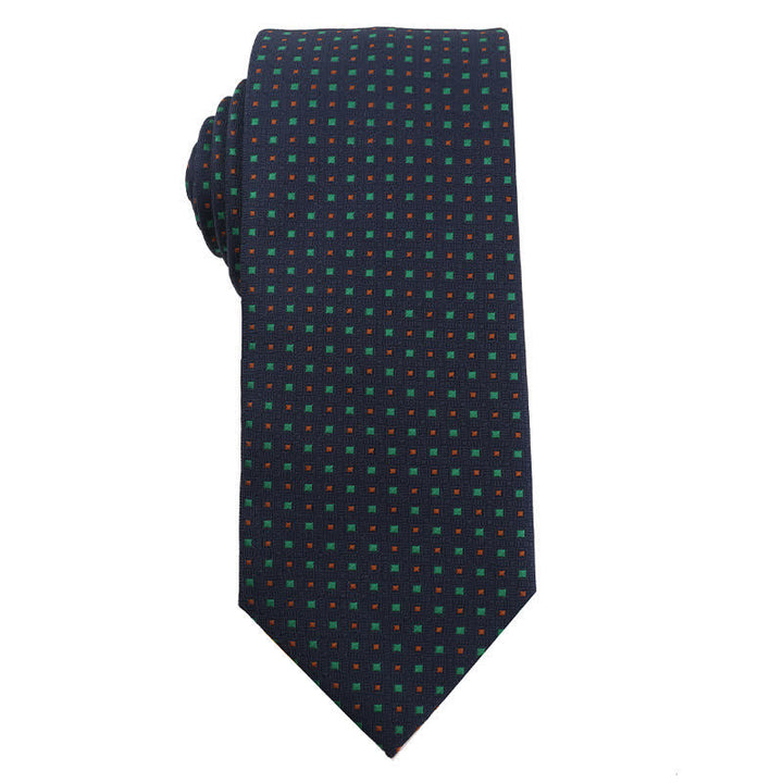 Men's Artsy Jasper Turquoise Series Necktie - Check - image 4