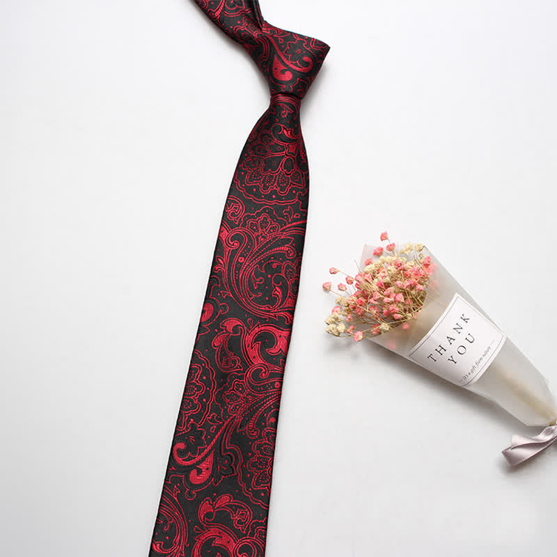 Men's Luxury Casual Bold Paisley Necktie