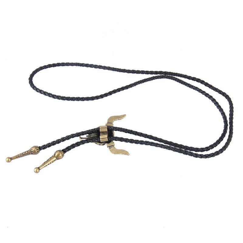 Vintage Native Style Bull Head Bolo Tie