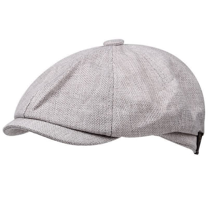 Leisure British Newsboy Octagonal Beret Cap - White - M (22"-22 7/8") - image 3