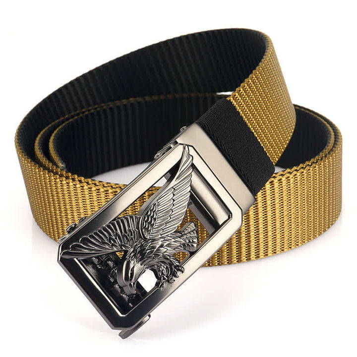 Men's Soaring Hawk Eagle Double-Sided Nylon Belt