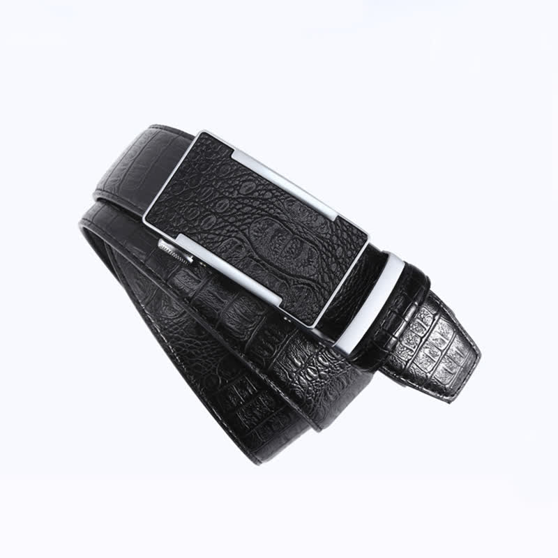 Men's Luxury Crocodile Skin Pattern Leather Belt