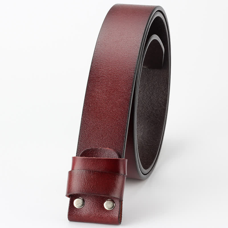 Unisex Hip Hop Initial Letter Embossment Leather Belt