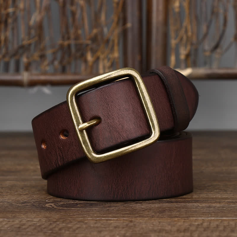 Men's Casual Jacket Soft Cowskin Leather Belt - image 11