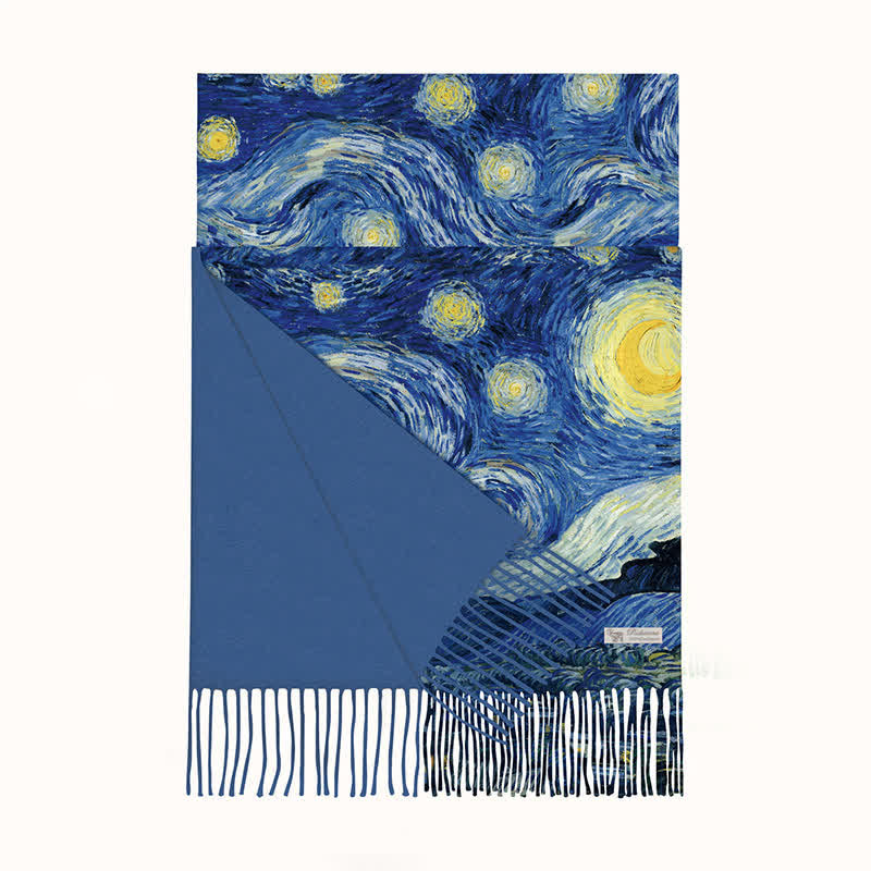 Women's Van Gogh Starry Night Warm Scarf