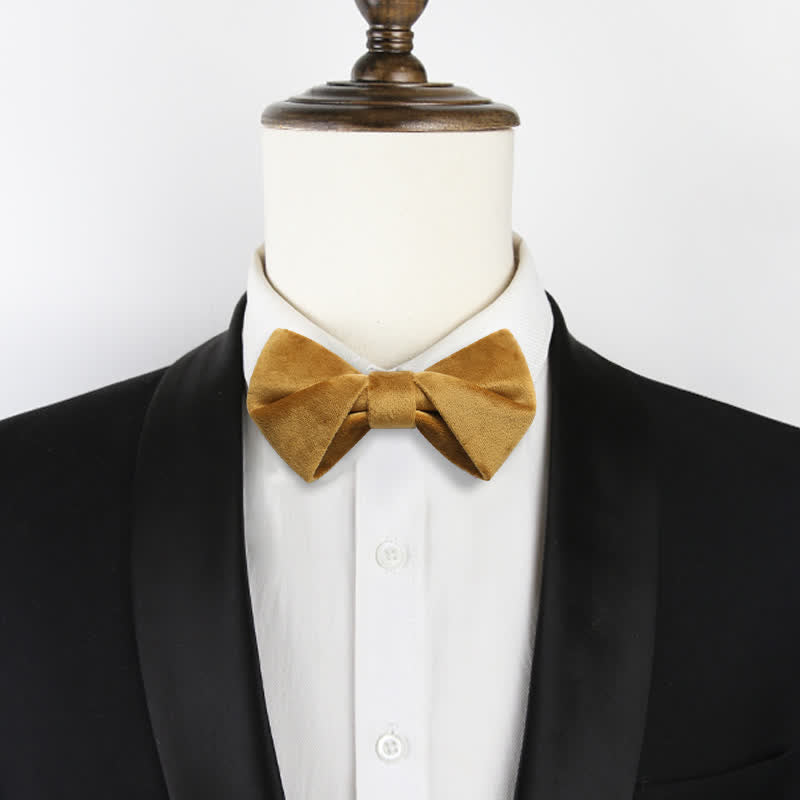 Men's Stylish Twist Velvet Bow Tie