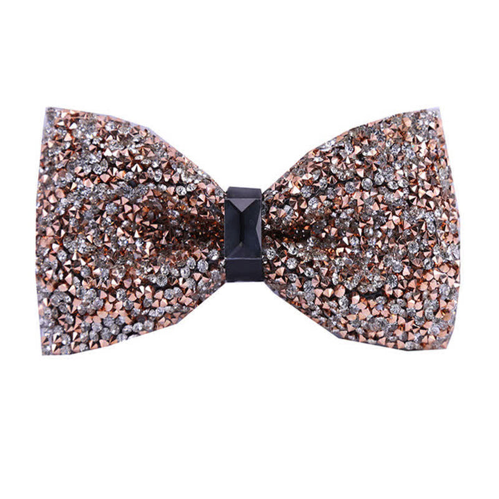 Men's Sparkle Star Glitter Crystal Bow Tie