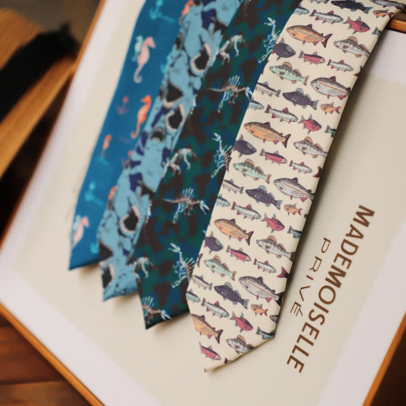 Men's Colourful Prehistoric Creatures Necktie