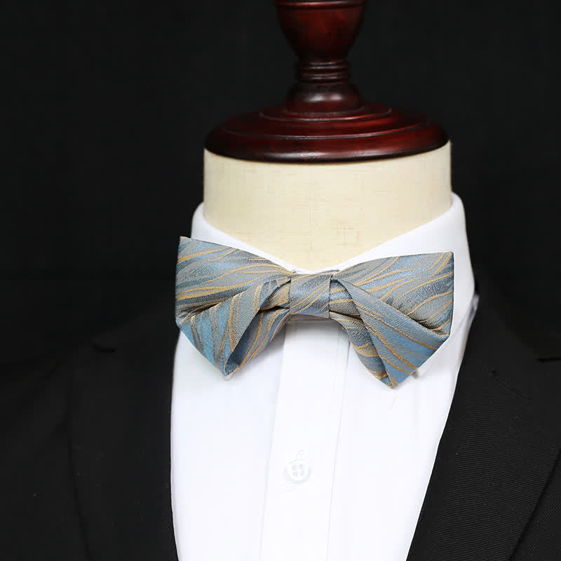 Men's Grayish Blue Spring Breeze Bow Tie