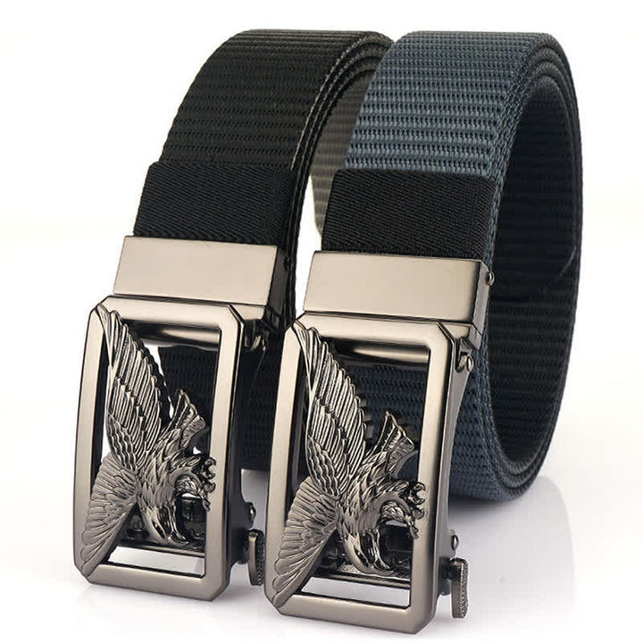 Men's Soaring Hawk Eagle Double-Sided Nylon Belt