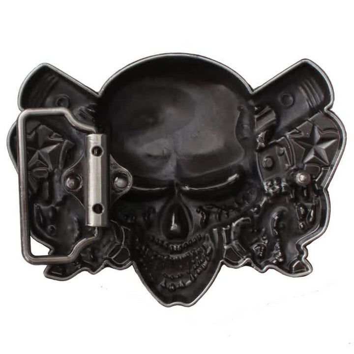 Men's Punk Biker Skull Demon Clown Leather Belt