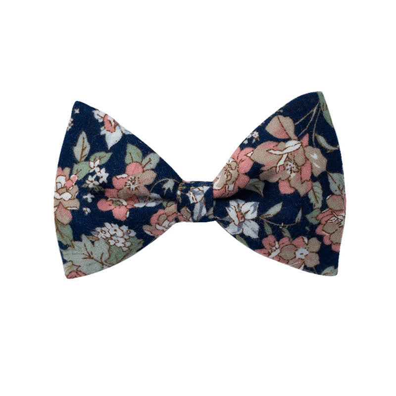 Men's Graphic Floral Wedding Bow Tie