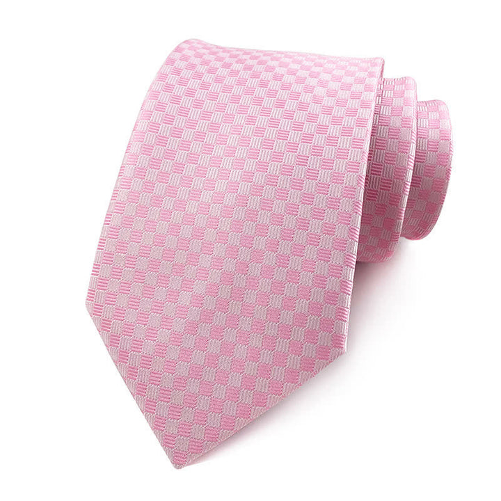 Men's Assorted High Density Checked Striped Necktie