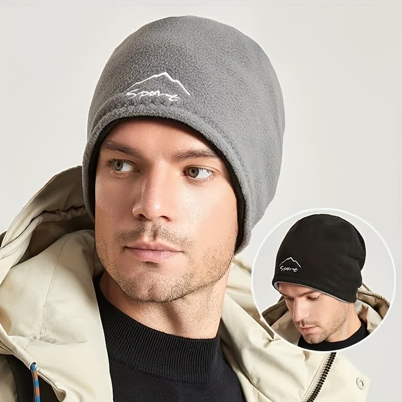 Windproof Polar Fleece Reversible Warm Hat