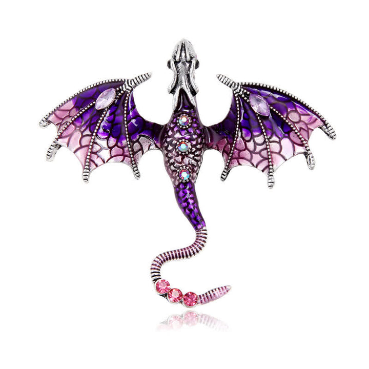 Unisex Legand Flying Dragon Brooch