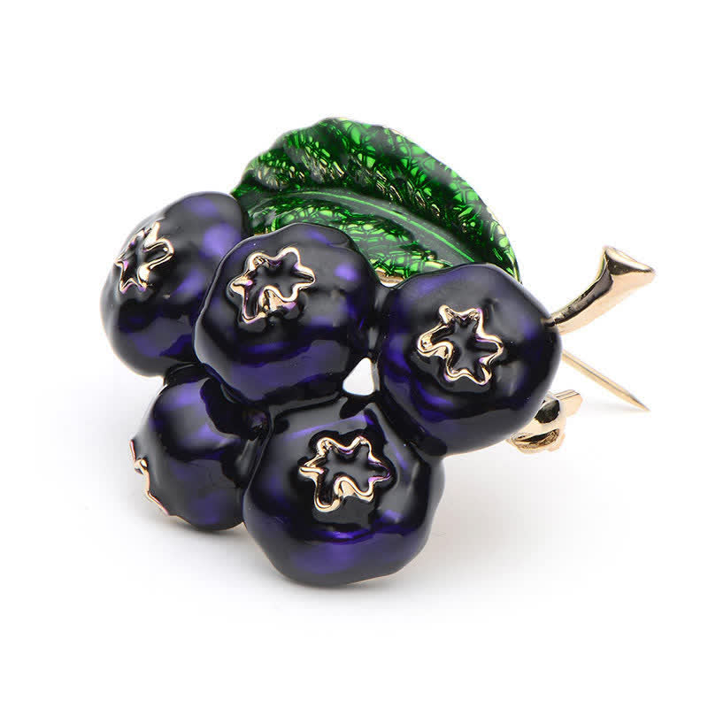 Women's Fruit Of King Blueberry Brooch