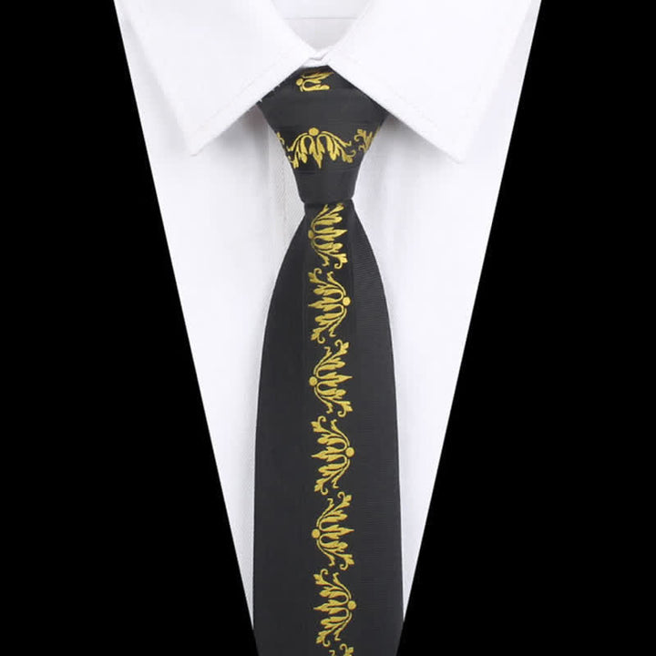 Men's Modern Patchwork Vertical Striped Necktie