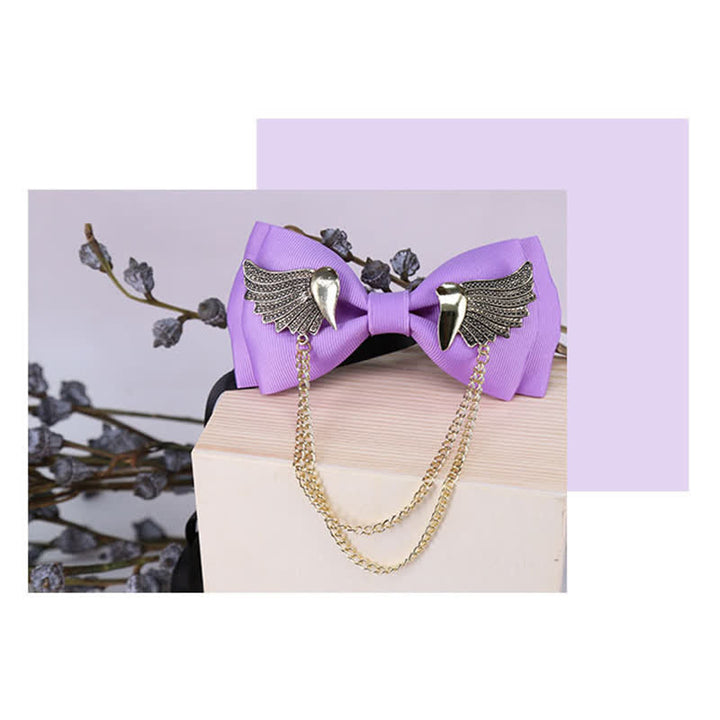 Men's Golden Wing Chain Bow Tie