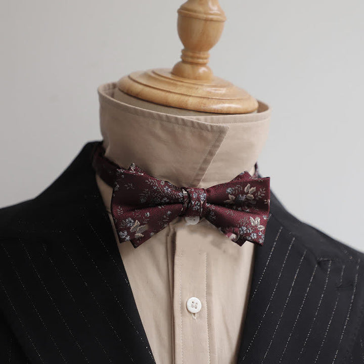 Men's Burgundy Series Gentleman Bow Tie