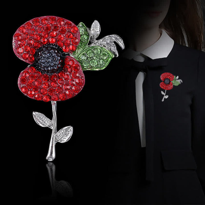 Women's Alive Poppy Safflower Brooch