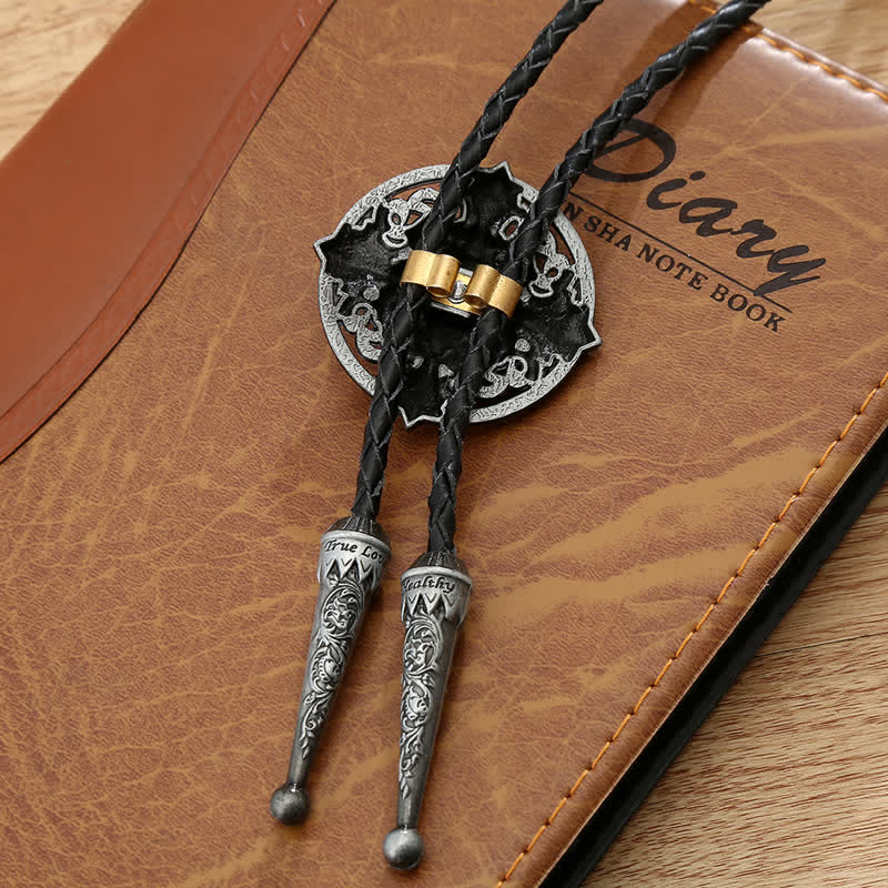 Novelty Animal Shape Howling Lion Bolo Tie