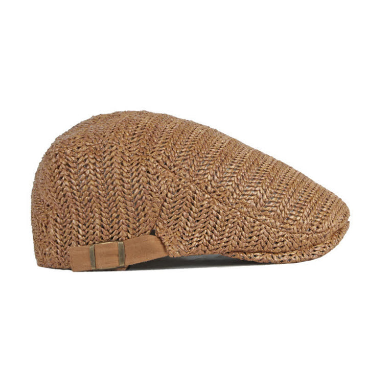 Summer Sunshade Weave Beret Cap - image 7