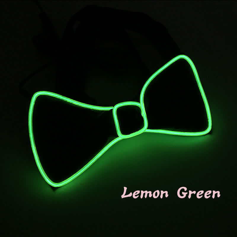 Light Up Blinking LED Glowing Bow Tie