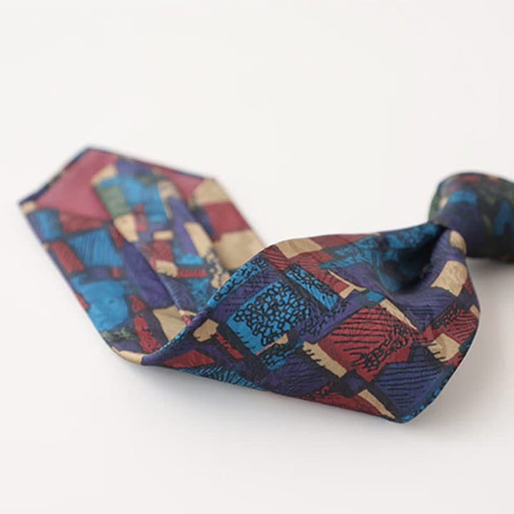 Men's Classical Abstract Painting Necktie - image 3
