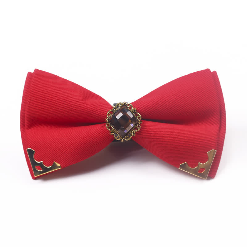 Men's Gem Golden Edge Cotton Bow Tie