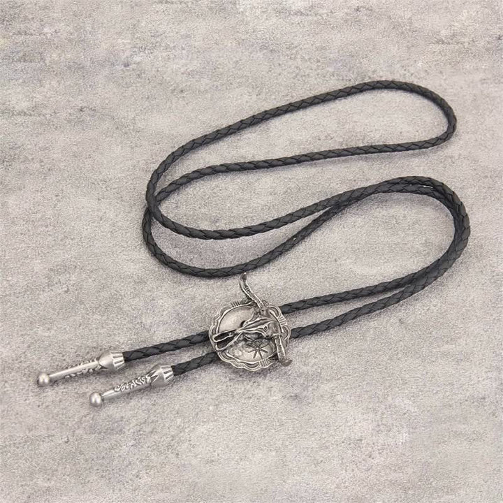 Wild Western Rodeo Bull Head Bolo Tie