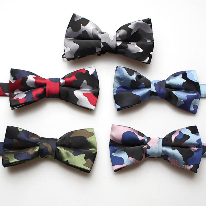 Men's Wild Camouflage Pattern Bow Tie