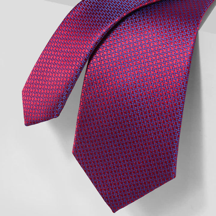 2Pcs Men's Noble Violet Red Gradient Necktie Set