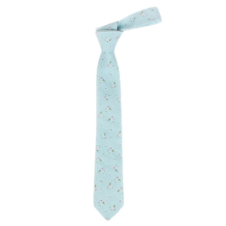 Men's Elegant Floral Skinny Necktie