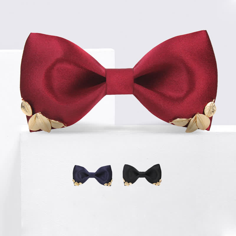 Men's Leaves Garden Wedding Bow Tie